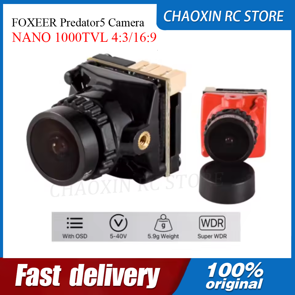 Fpv Drone Battery - Cámara FOXEER Predator5 NANO 1000TVL 4:3/16:9