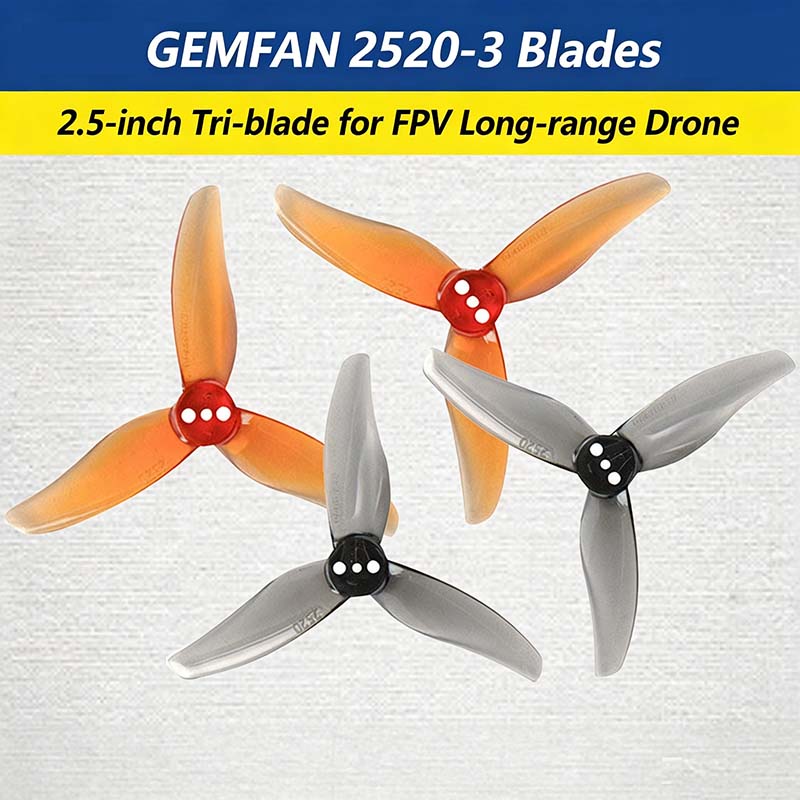 Hélice Gemfan Hurricane 2520-3 - Fpv Drone Propeller reseña y precio